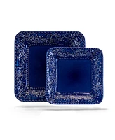 Elama Chiffon 16 Piece Square Dinnerware Set, Service for 4
