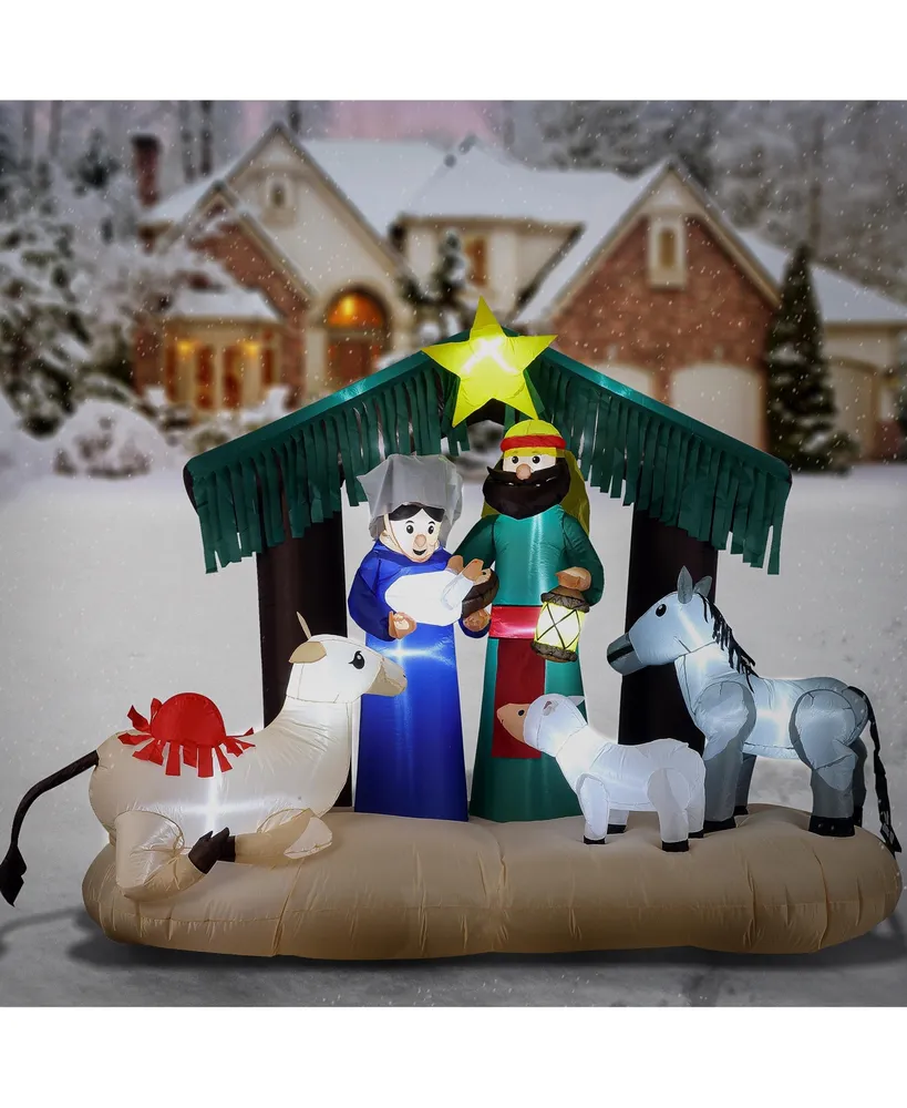 National Tree Company 6.5' Inflatable Nativity Scene