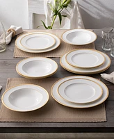 Noritake Rochelle Gold Set of 4 Salad Plates, Service For 4