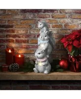 National Tree Company 19" Led Squirrel Trio Figurine