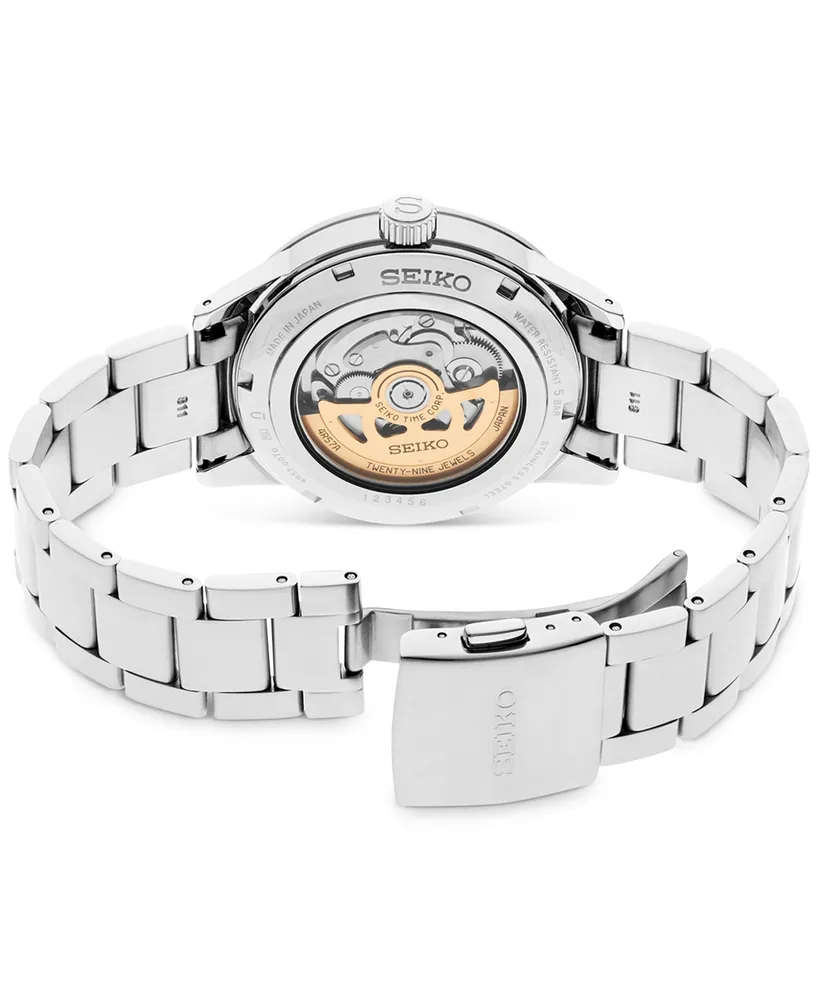 Seiko Men's Automatic Presage Stainless Steel Bracelet Watch 41mm