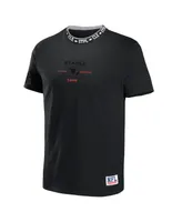 Men's Nfl X Staple Black Cleveland Browns Embroidered Fundementals Globe Short Sleeve T-shirt