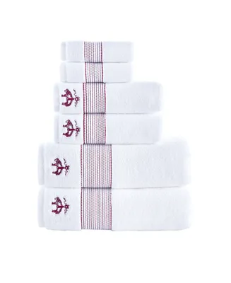 Brooks Brothers Rope Stripe Border Piece Turkish Cotton Towel Set