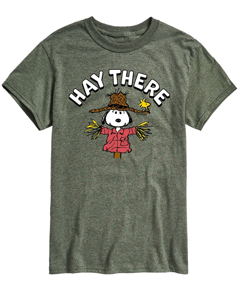 Airwaves Men's Peanuts Hay There T-shirt