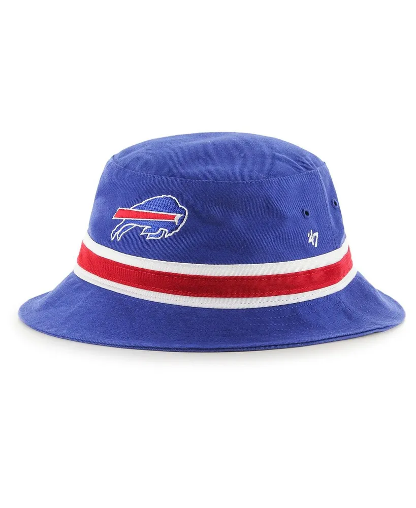 Men's '47 Royal Buffalo Bills Striped Bucket Hat