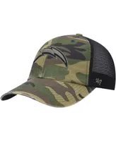 Men's '47 Camo Los Angeles Chargers Branson Clean Up Trucker Hat