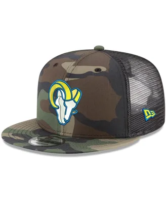 Men's New Era Camo Los Angeles Rams Alternate Logo Woodland 9FIFTY Snapback Hat