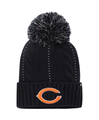 Women's '47 Navy Chicago Bears Bauble Cuffed Knit Hat with Pom