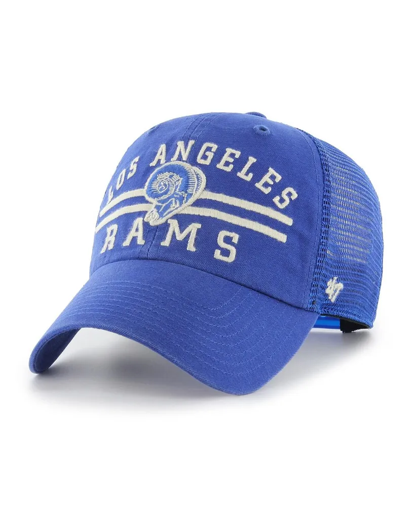 Men's '47 Royal Los Angeles Rams Legacy Highpoint Trucker Clean Up Snapback Hat