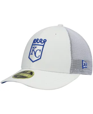 Men's New Era White Kansas City Royals 2022 Batting Practice Low Profile 59FIFTY Fitted Hat