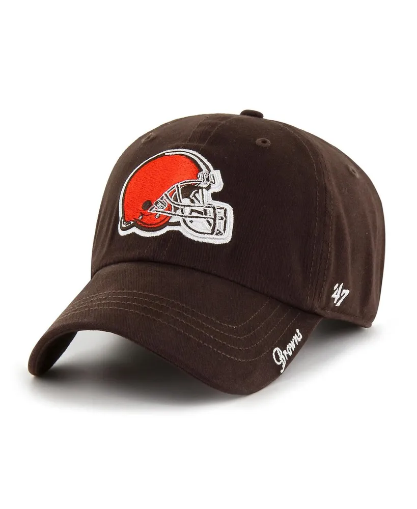 Women's '47 Brand Brown Cleveland Browns Miata Clean Up Primary Logo Adjustable Hat