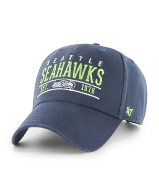 Men's '47 Brand College Navy Seattle Seahawks Centerline Mvp Adjustable Hat