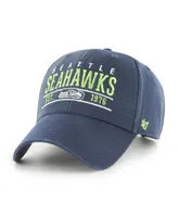 Men's '47 Brand College Navy Seattle Seahawks Centerline Mvp Adjustable Hat