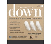 Charter Club White Down Heavyweight Comforter, King, Exclusively at Macy's