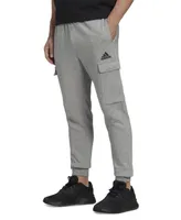 adidas Men's Essentials Regular Tapered-Fit Fleece Cargo Joggers