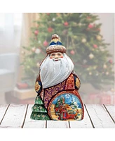 G.DeBrekht The Journey of The Three Kings Santa Wood Carved Holiday Figurine