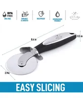Zulay Kitchen Premium Stainless Steel Large Pizza Cutter Wheel