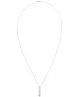 Lauren Ralph Lauren Vertical Bar 32" Pendant Necklace in Sterling Silver