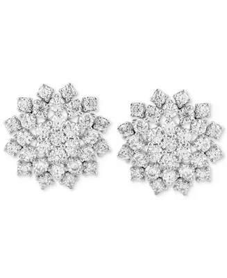 Diamond Cluster Stud Earrings (2 ct. t.w.) in 10k White Gold