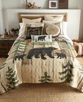 Donna Sharp Painted Bear Mountain Decorative Pillow, 18" x 18"