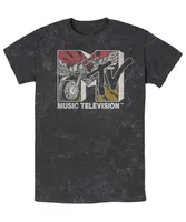 Fifth Sun Men's Mtv Music Ride Short Sleeve Mineral Wash T-shirt