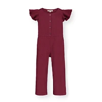 Hope & Henry Baby Girls Rib Knit Jumpsuit