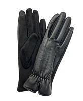 Marcus Adler Women's Cinched Wrist Faux Leather Touchscreen Glove