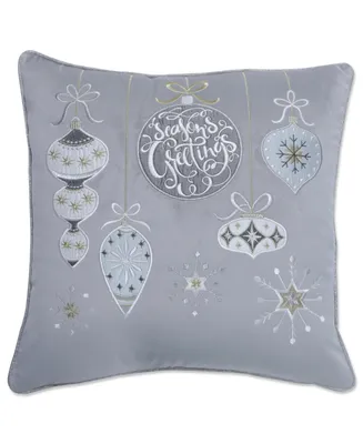 Pillow Perfect Velvet Ornaments Decorative Pillow