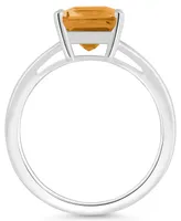 Macy's Women's Citrine (3-1/6 ct.t.w.) Ring Sterling Silver