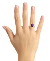 Macy's Women's Amethyst (2-3/4 ct.t.w.) and Diamond (1/10 Ring Sterling Silver