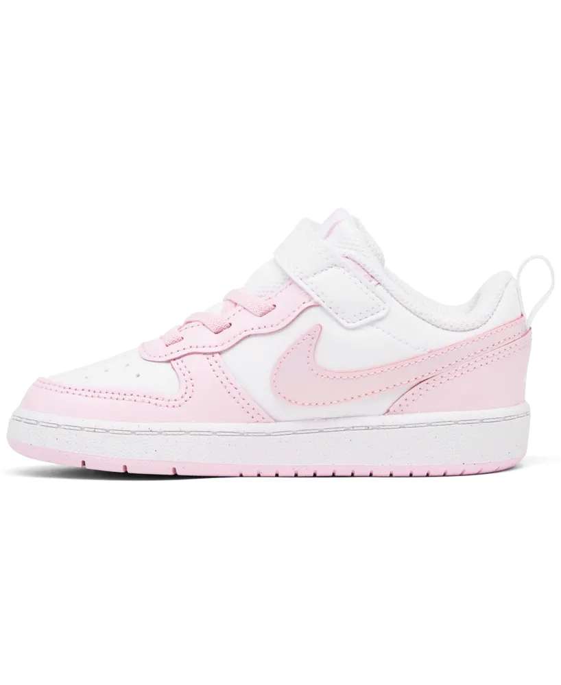 Nike Toddler Girls Court Borough Low 2 Adjustable Strap Casual Sneakers from Finish Line