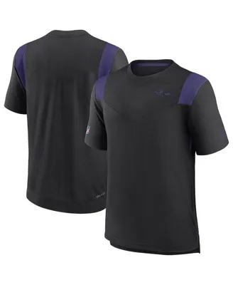 Men's Nike Black Baltimore Ravens Sideline Tonal Logo Performance Player T-shirt