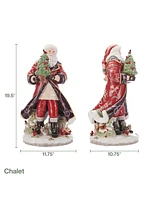 Fitz and Floyd Chalet Santa Figurine