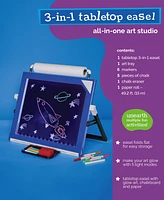 Geoffrey's Toy Box Kid's Art Tabletop 3 in 1 Led Easel Set, Created for Macy's