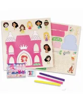 Disney Princess Wood Castle Activity Building Decorating Set