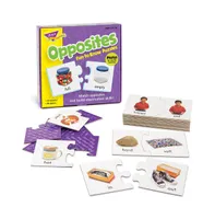 Trend Enterprises Opposites 48 Piece Puzzle Set, 3" x 6"