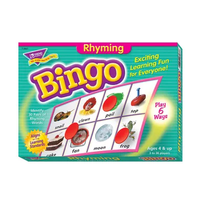 Trend Enterprises Rhyming Bingo Game, Set of 303