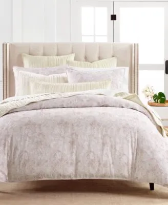 Hotel Collection Imprinted Leaves Duvet Cover Sets Created For Macys