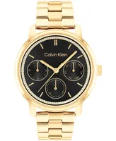 Calvin Klein Women's Gold-Tone Stainless Steel Bracelet Watch 38mm - Gold