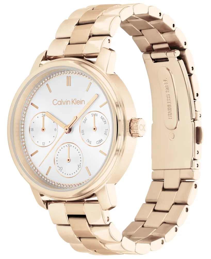 Calvin Klein Women's Gold-Tone Stainless Steel Bracelet Watch 38mm