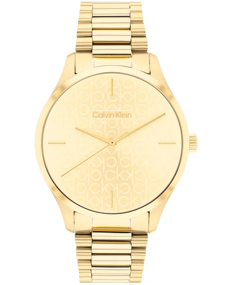 Calvin Klein Unisex Gold-Tone Stainless Steel Bracelet Watch 35mm - Gold