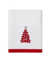 Avanti Sparkle Snowflakes Holiday Resin Hand Towel, 16" x 28"