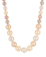 2028 Silver-Tone Multi Color Imitation Pearl Necklace