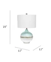 Lalia Home Bayside Horizon Table Lamp with Fabric Shade