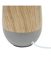Simple Designs Ceramic Oblong Table Lamp