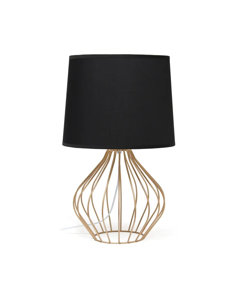 Simple Designs Geometrically Wired Table Lamp