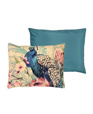 Greenland Home Fashions Eden Peacock Sham, Standard