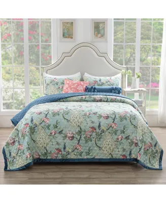 Greenland Home Fashions Pavona 3-Pc. Quilt Set, Full/Queen