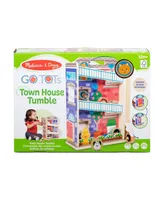 Melissa and Doug Go Tots Wooden Town House Tumble with 3 Piece Disks Set