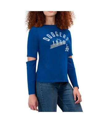 Women's Touch Royal Los Angeles Dodgers Formation Long Sleeve T-shirt